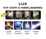4 Keycaps Personalizadas, Lux, League Of Legends