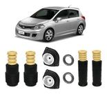 4 Kit Batente Dianteiro Traseiro Nissan Tiida 2007 2008 2009