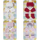 4 Kit Bebê Meias Touca Luvas Recém Nascido Saída Maternidade Menina Enxoval 4 Kit Bebê Meias Touca Luvas Recém Nascido Saída Maternidade Menina Enxoval