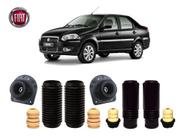 4 Kit Coxim Batente Coifa Amortecedor Dianteiro Traseiro Fiat Siena 2009 2010 2011