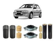 4 Kit Coxim Dianteiro + Batente Traseiro Celta 2001 2002 03