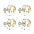 4 Kit Gás BP 1kg Completo (válvula, mangueira 1,25m e 2 abraçadeiras) - Imar