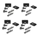 4 Kit Roldana Para Porta De Correr RO50 Guia Flex 1 Porta