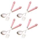 4 kits talher infantil colher garfo na caixinha animal fofo para criança bebê
