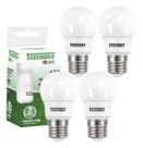 4 Lâmpada Bulbo Led Tkl 30 4,9w Taschibra Luz Neutro 4000k