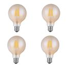 4 Lampada De Filamento Led G95 4w Ambar Vintage Bivolt Ali72