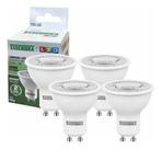 4 Lâmpada De Led Dicróica Mr16 Tdl 50 7w Gu10 Taschibra 4000k