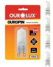 4 Lâmpada Halógena Ouropin Fosca Ourolux G9 60w 220v 2800K