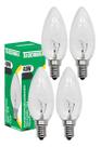 4 Lâmpada Incandescente Taschibra Vela 40w 2700k E14 127v