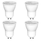 4 Lampada Led Mini Dicroica Mr11 GU10 3W Branco Quente Bet15