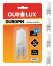 4 Lâmpadas Halógena Bipino G9 40w 127v Ourolux Luz Amarelada