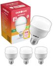4 Lâmpadas Led Alta Potência T 20w Bivolt Base E27 Cor da Luz 3000k Branco-quente Ourolux