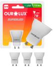 4 Lâmpadas Led Dicroica Mr11 7w Bivolt Gu10 100 Graus Cor da Luz 2700k Branco Quente Ourolux 4 Lâmpadas Led Dicroica Mr11 7w Bivolt Gu10 100 Graus Cor da Luz 2700k Branco Quente Ourolux