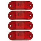4 Lanterna Traseira Teto 2LED VM Ônibus Busscar Induscar Mascarello Caminhão Van Trailer 12 volts