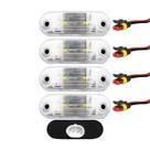 4 Lanterna Vigia Placa Ônibus Caminhão 2 LED BIVOLT CR +Conector