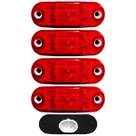 4 Lanterna Vigia Placa para Ônibus Caminhão 2 LED BIVOLT VM