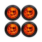4 Led luz marcador 12v/24v laranja motorhome/automóvel/camper
