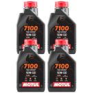 4 Litros Óleo De Motor Lubrificante Motul 7100 4t 10w50 100% Sintético Ktm Bmw Triumph Royal Enfield