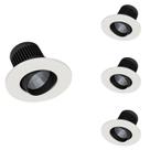 4 Luminária Led Embutir 10.5w StyliD Philips 3000k Dim 220v