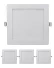 4 Luminaria Led Embutir Quadrada 24w