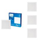 4 Luminária Led Plafon 6w Embutir Philips 6500k Biv. 400lm