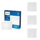 4 Luminária Plafon led 12w Philips 6500k Sobrepor Bivolt