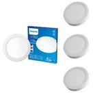 4 Luminária Plafon Led 24w Philips Sobrepor 6500k Bivolt 4 Luminária Plafon Led 24w Philips Sobrepor 6500k Bivolt