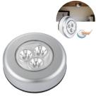 4 Luminárias De Toque Portátil 3 Leds P/ Casa Hotel Escritório