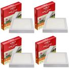 4 Luminárias Led Quadrada Sobrepor 24w 4000k Bivolt