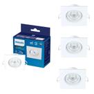 4 Luminárias Led Spot Philips 6,2w 2700k Bivolt 500lm SL052