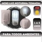 4 Luminárias Tomada Abajur Led Mini Luz Noturna Bivolt Mizza Escritório Quarto Bebê Vários Ambientes