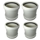 4 Luvas Amanco de Correr para Esgoto Branco - 3" Polegadas