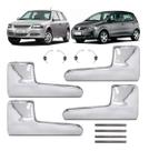 4 Maçaneta Interna Gol Parati G4 Fox Space Cross Cromada