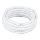 4 Metros Mangueira de Chuveiro Branca, Tubo de PVC 3/8 Flexível Resistente Chuveirinho Ducha Lorenzzeti