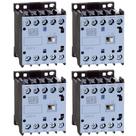 4 Mini Contator 220V 12A Tripolar 1NA CWC012-10-30V26 Weg