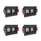 4 Mini Spot Led Downlight Duplo Embutido 3000k Bet56 4 Mini Spot Led Downlight Duplo Embutido 3000k Bet56