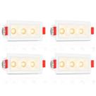 4 Mini Spot Led Triplo Downlight Embutir Pontual Bet90