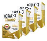 4 Ograx 3 1500 Suplemento Alimentar Para Cães Cão E Gatos Kit