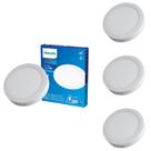 4 Painel Led Philips 12w Bivolt 4000k Luz Neutra Embutir