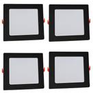 4 Painel Plafon Quadrado Embutir 18w Luminária Gesso Teto 6500k Bivolt Avant 4 Painel Plafon Quadrado Embutir 18w Luminária Gesso Teto 6500k Bivolt Avant