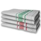 4 Panos De Prato Atoalhado Felpudo Vermelho e Verde
