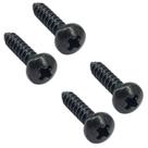 4 Parafusos p Jack Plate e Tampo guitarra PRETO MXP 2913PAN