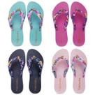 4 Pares Chinelo Dedo Sandália Feminina Tecido Estampado K125