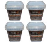 4 Pasta Polir Tanque Rodas Alumínio Caminhão Polimento 500g