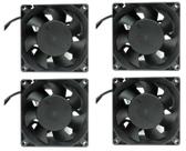 4 pc micro ventilador ventoinha 80x80x38 mm cooler 24v 0,30a