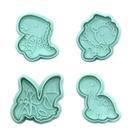 4 Pçs/set Molde Sanduiche Dinossauro Forma Pão Biscoito Bolo Cortador Cozinha Criança 4 Pçs/set Molde Sanduiche Dinossauro Forma Pão Biscoito Bolo Cortador Cozinha Criança
