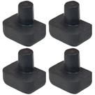 4 Pé Borracha Para Trempe Ferro Fundido Brastemp BDT86 BF375