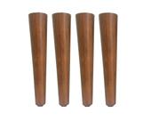 4 Pe Palito 30cm Marrom Claro Sem Parafuso Central
