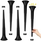 4 peças de buzinas de estádio dobráveis GCQJOQ de 53 cm pretas 4 peças de buzinas de estádio dobráveis GCQJOQ de 53 cm pretas