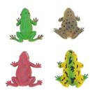 4 peças de modelos simulados Fun Prank Toys Plastic Toad Toy 4 peças de modelos simulados Fun Prank Toys Plastic Toad Toy
